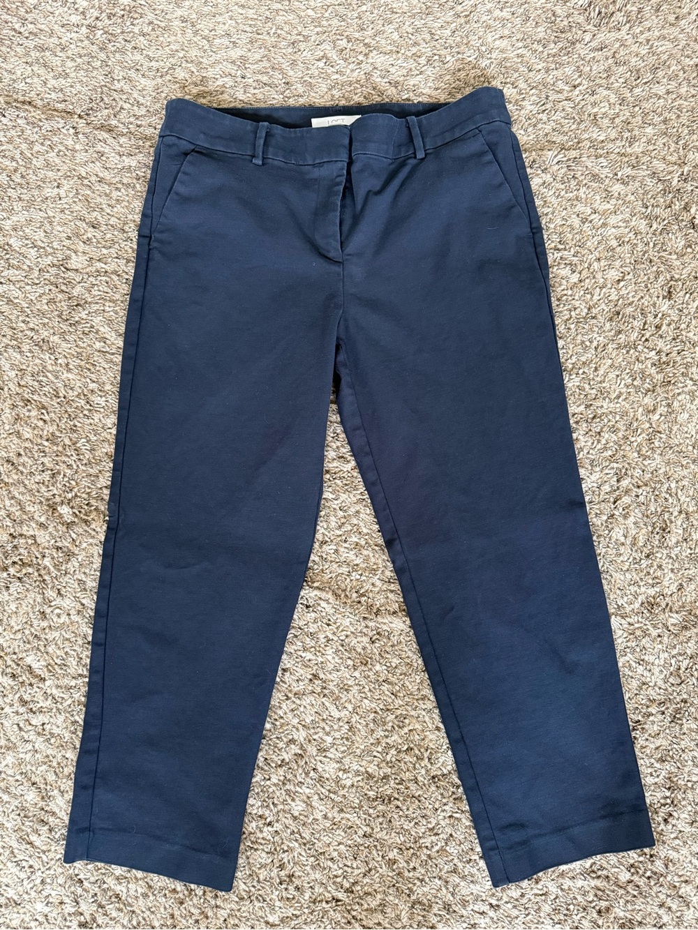 Women’s LOFT The Riviera Slim Navy Pants